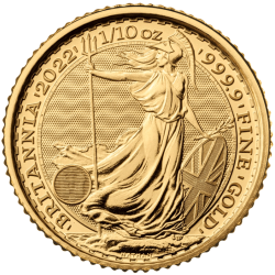 Britannia Or 1/10 Once avers