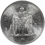 50 Francs Hercule 1974 1980 revers