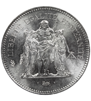 50 Francs Hercule 1974 1980 revers