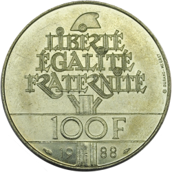 100 Francs Argent 1982 - 2002 avers