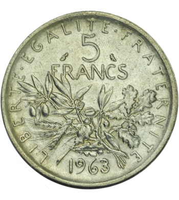 5 Francs Semeuse 1959-1969 avers