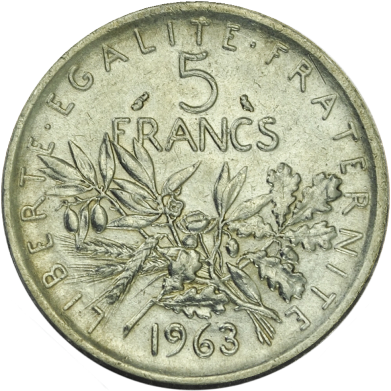 5 Francs Semeuse 1959-1969 avers