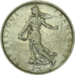 5 Francs Semeuse 1959-1969 revers