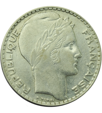 10 Francs Turin 1929 - 1939 avers