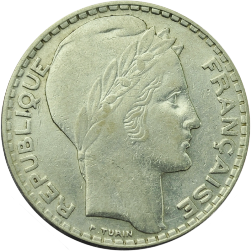 10 Francs Turin 1929 - 1939 avers