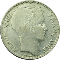 10 Francs Turin 1929 - 1939 avers