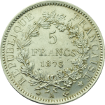 Ecu 5 Francs revers