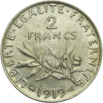 2 Francs Semeuse 1898 - 1920 avers
