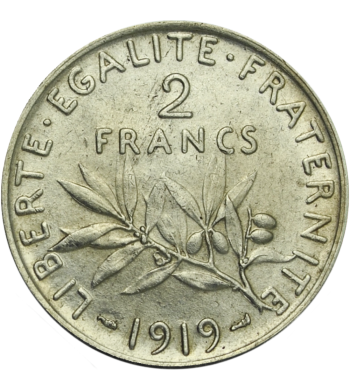 2 Francs Semeuse 1898 - 1920 avers
