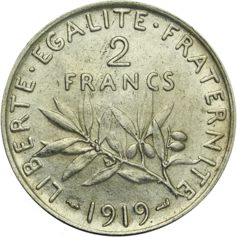2 Francs Semeuse 1898 - 1920 avers