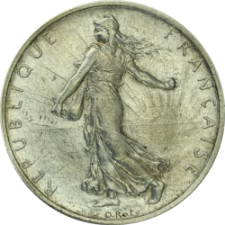 2 Francs Semeuse 1898 - 1920 revers