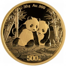 Panda Or 30g 2026 | Pièce Or Chine 999‰