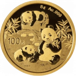Panda Or 8g 2025 | Pièce Or Chine 999‰
