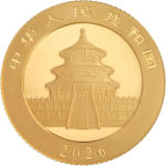 Panda Or 3g 2026 | Pièce Or Chine 999‰