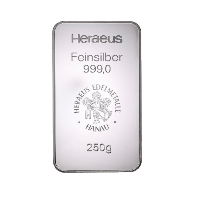Lingot d’argent 250 g 999,9‰ | Investir dans l’argent physique