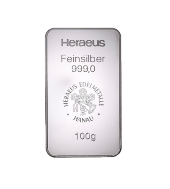 Lingotin Argent 100 g 999,9‰ | Investissement Argent Physique