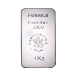Lingotin Argent 100 g 999,9‰ | Investissement Argent Physique