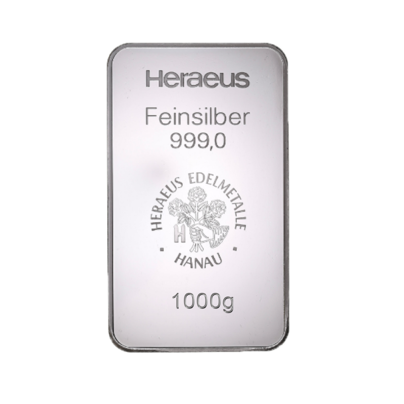 Lingot Argent 1 kg | Lingot Argent 999,9‰ d’Investissement