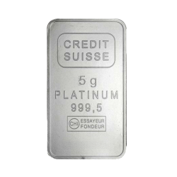 Lingotin 5 g Platine 999,5‰ | Investissement Platine