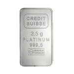 Lingotin 2,5 g Platine 999,5‰ | Investissement Platine