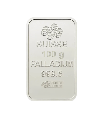 Lingot 100 g Palladium 999,5‰ | Investissement Palladium