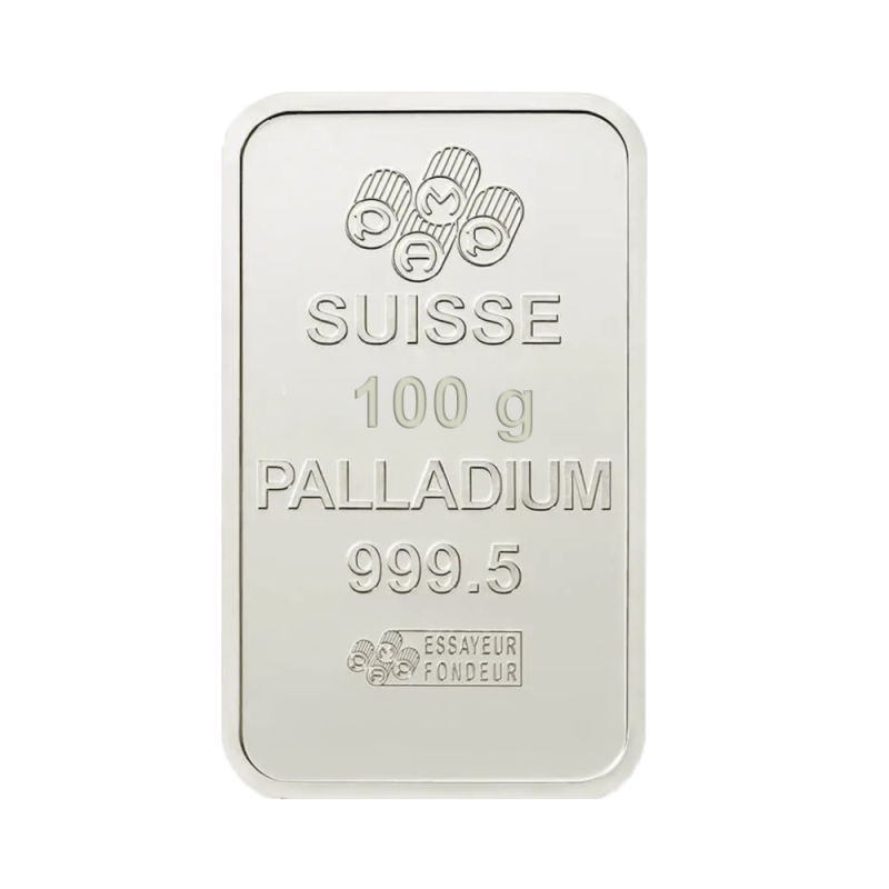 Lingot 100 g Palladium 999,5‰ | Investissement Palladium