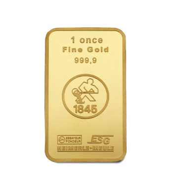 Lingot Or 1 Once 999,9‰ | Investissement Or Physique
