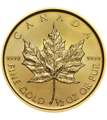 Maple Leaf 1/2 Once Or 999,9‰ | Pièce Or Canada