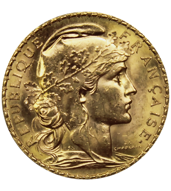 Pièce de 20 Francs Marianne Coq avers