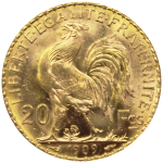 Pièce de 20 Francs Marianne Coq revers