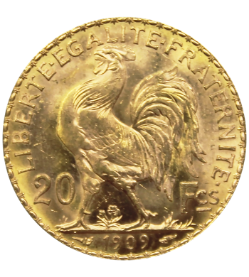 Pièce de 20 Francs Marianne Coq revers