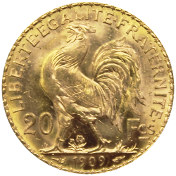 Pièce de 20 Francs Marianne Coq revers