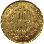 Pièce 10 Francs Napoléon revers