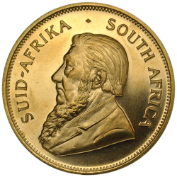 Pièce en or Krugerrand avers