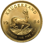 Pièce en or Krugerrand revers