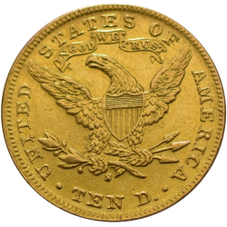 pièce 10 Dollars US revers