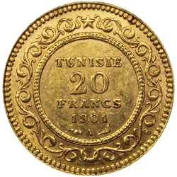 20 Francs Tunisie revers