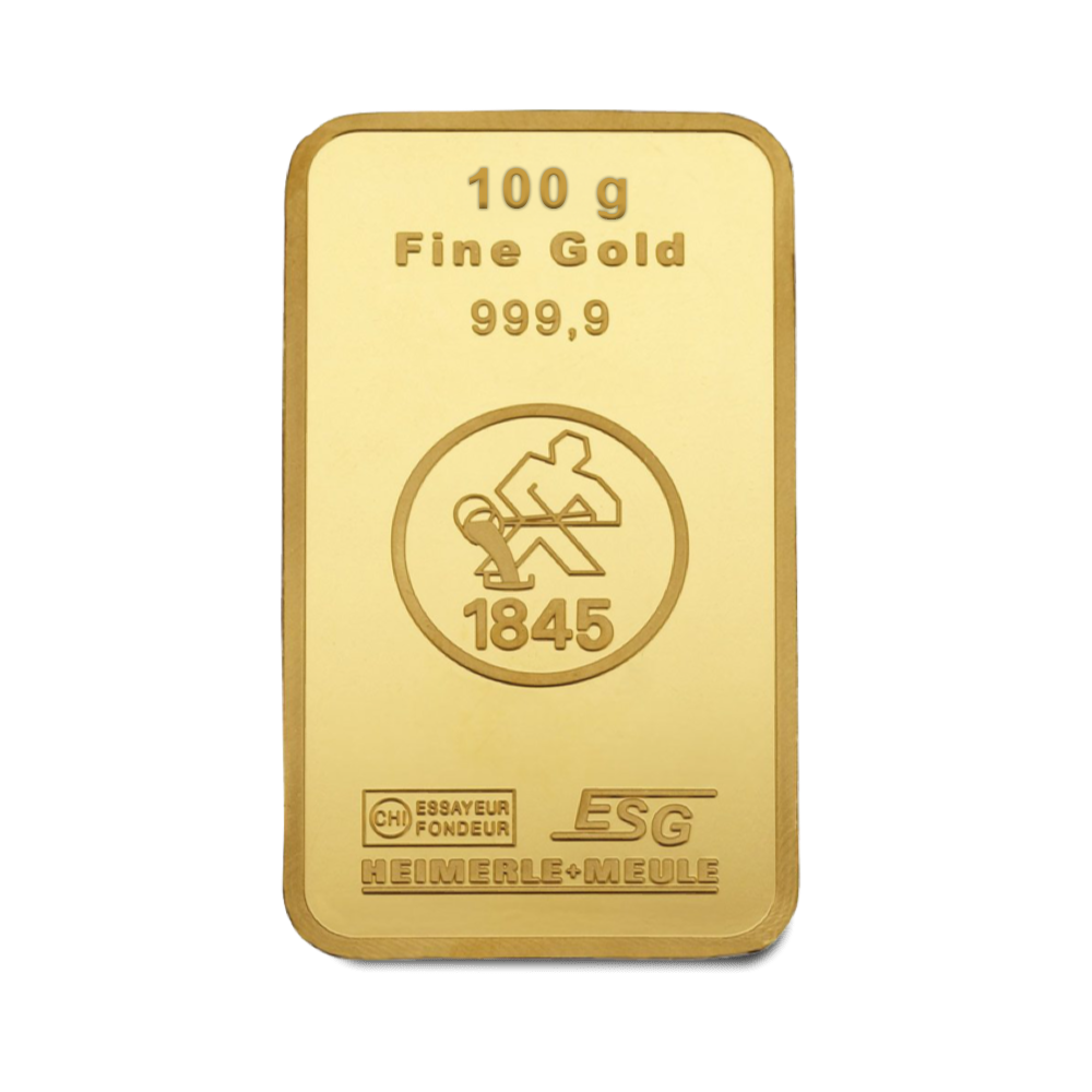 Lingot Or 100g